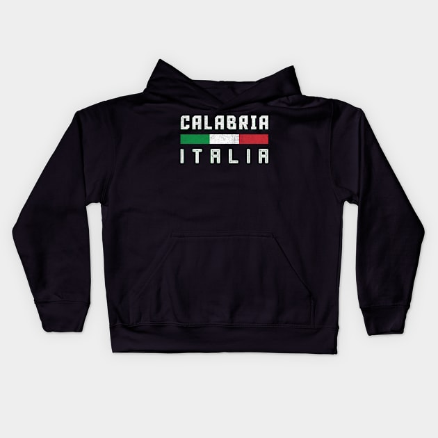 Calabria Italia / Italy Typography Design Kids Hoodie by DankFutura